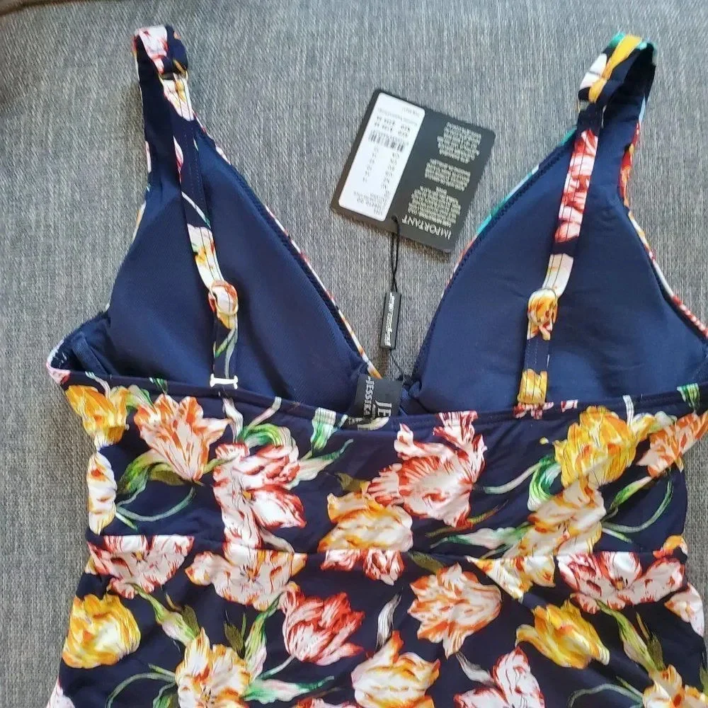 Jessica Allen Galleria underwire  Multicolor Sz 10 One-piece Swimsuit